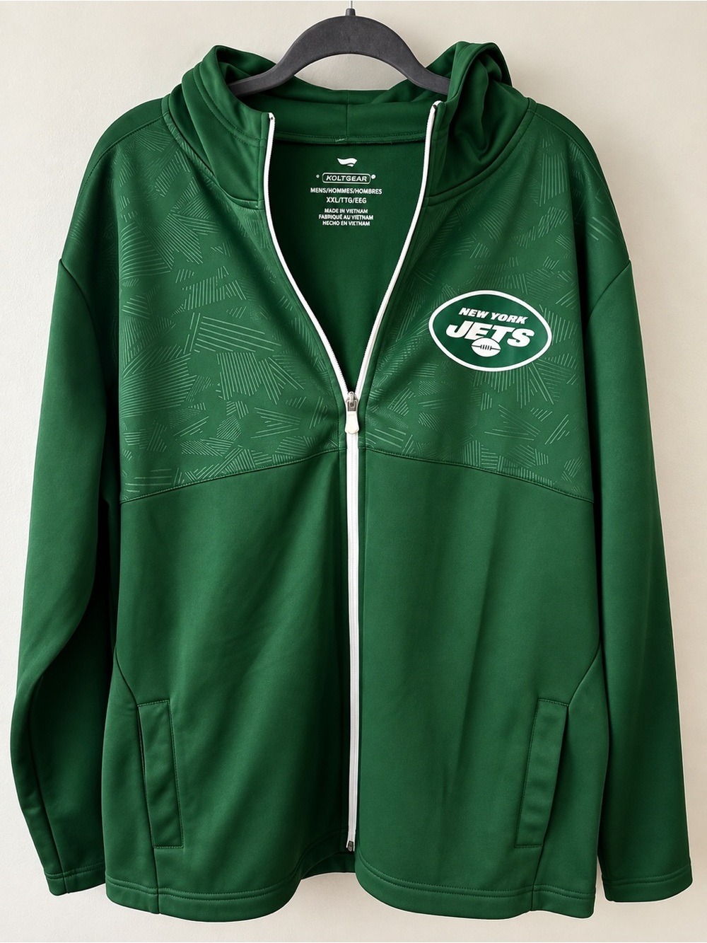 Fanatics New York Jets Men’s XXL Full Zip Hoodie NFL Football Green